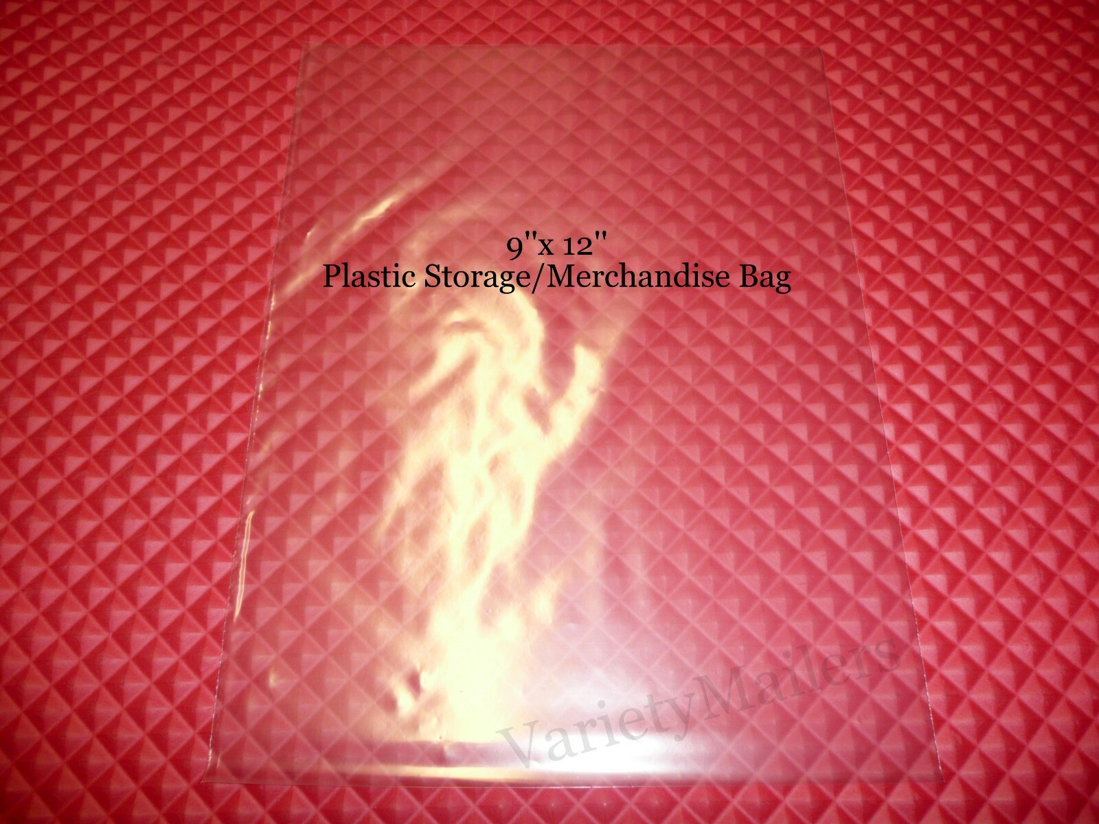 100 Poly Merchandise Bags 9''x 12'' Clear 1 Mil Plastic Apparel Bags