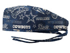 surgical scrub cap hat men chef painter cap blue dallas cowboys fabric
