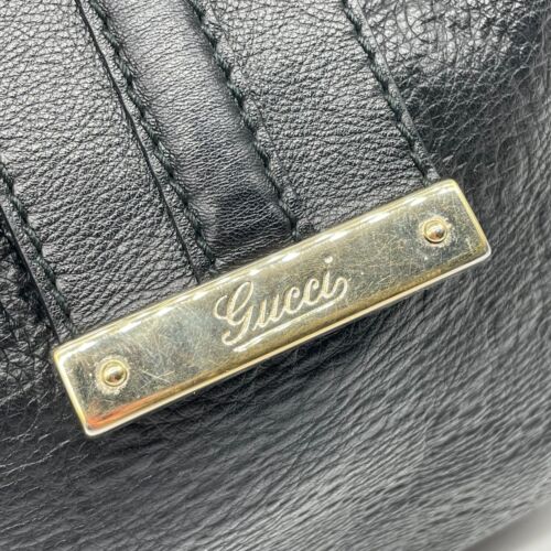 Gucci Handbag Hobo Shoulder bag GG Guccisima Leather Black 233608 213048 Auth - Picture 20 of 22