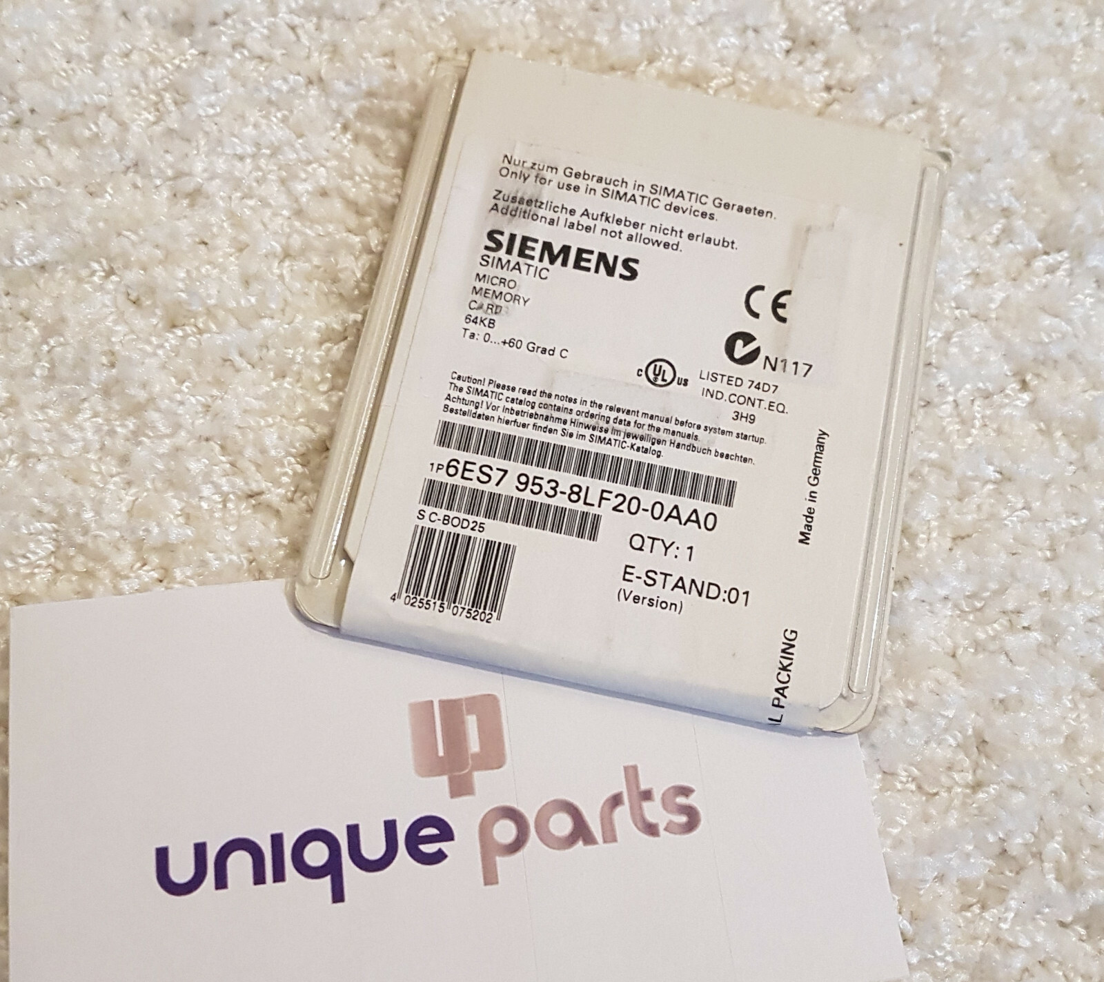 Siemens 1PCS Brand new 6ES7953-8LF20-0AA0 6ES7 953-8LF20-0AA0 In Box Memory Card Siemens 1PCS Brand new 6ES7953-8LF20-0AA0 6ES7 953-8LF20-0AA0 In Box Memory Card