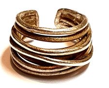 Designer Ring Silber Handarbeit  RG 52 ca. 16,6mm variabel