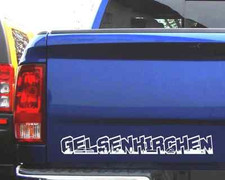 Autoaufkleber Gelsenkirchen Schriftzug Skyline Aufkleber 25 Farben Autosticker