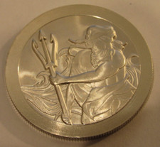 Vintage Poseidon High Relief Stacker 1 Troy Oz. .999 Fine Silver Round 108.76 per troy oz