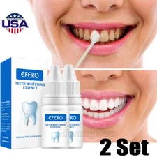 2PC Teeth Whitening Essences Serum Extra Strong White Hygiene Tooth Stain Remove