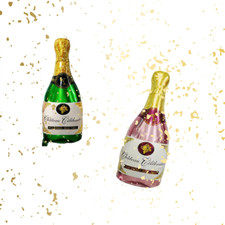 Palloncino in foil spumante bottiglia champagne palloncino elio decorazione festa regalo verde rosa 