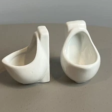 Urinal Shot Glasses Fairly Odd Novelties Set of 2 Joke Barware Man Cave Gift