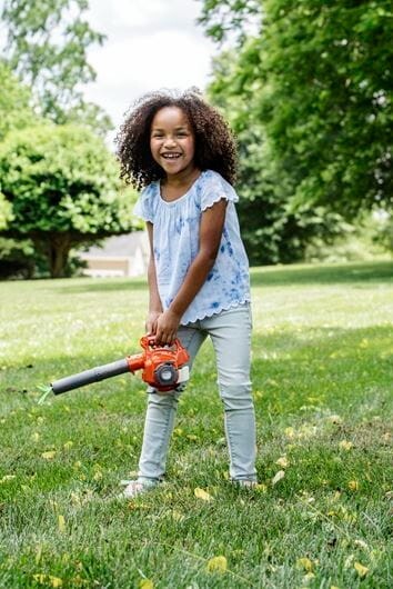 HUSQVARNA SOFFIATORE GIOCATTOLO REGALO BAMBINO SOFFIA REALMENTE EFFETTO SONORO foto 6
