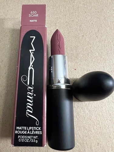 MAC MACXIMAL Matte Lipstick 650 SOAR FULL SIZE .12 oz 3.5g NIB Free Shipping