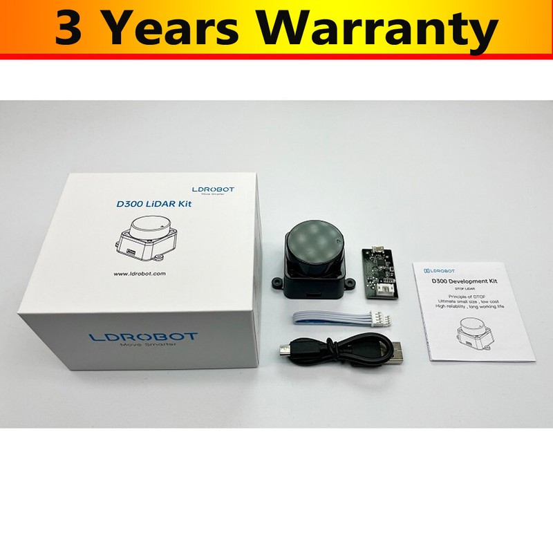 12M/39.4FT LDROBOT LiDAR Kit Lidar Sensor ROS Laser Range Scanner for Navigation