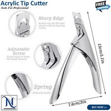 Acrylic Nail Clippers, Nail Clippers Cutters for Acrylic Nails Fake Nail Tips,