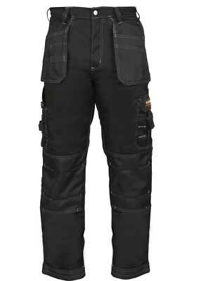 Abshak Men's Work worker Safety Cordura Trousers Knee pad Cargo Pockets Pants
