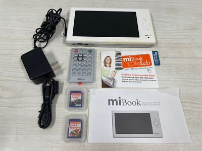 MiBook eBook Reader Photo Mi Book Device 6'' Screen/remote-White- 2 Mini Books