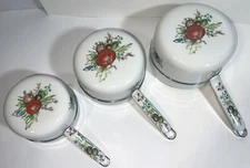 Haviland Limoges Aluminite Frugier Vintage France 2 3 4 Sauce Pan Vegetable Pots