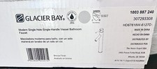 Glacier Bay Modern Single Hole Single-Handle Vessel Bathroom Faucet in Bronze