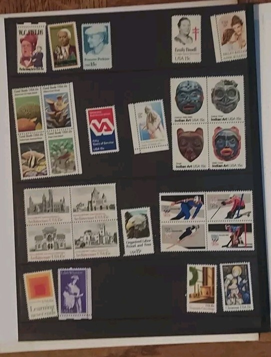 切手78 1978 79 80 USPS Mint Set Of Commemorative Stamps Sets w/ Envelopes