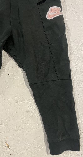 Nike Sportswear Hoopfly Tech Fleece Sweatpants Joggers Green Boys Youth Small - Picture 2 of 10