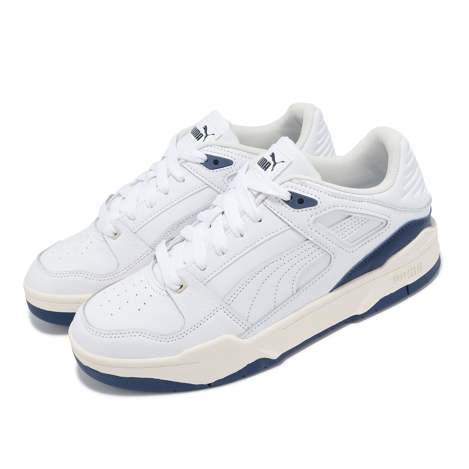 Puma Slipstream Lth Белый Персидский Синий Мужская Повседневная Обувь LifeStyle 387544-18