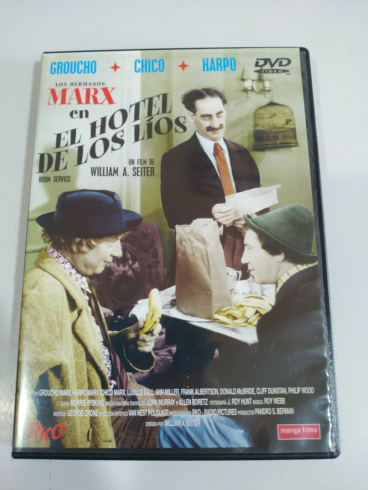 The Hotel of the Marx Brothers Groucho DVD Spanish English Region 2 - 3T