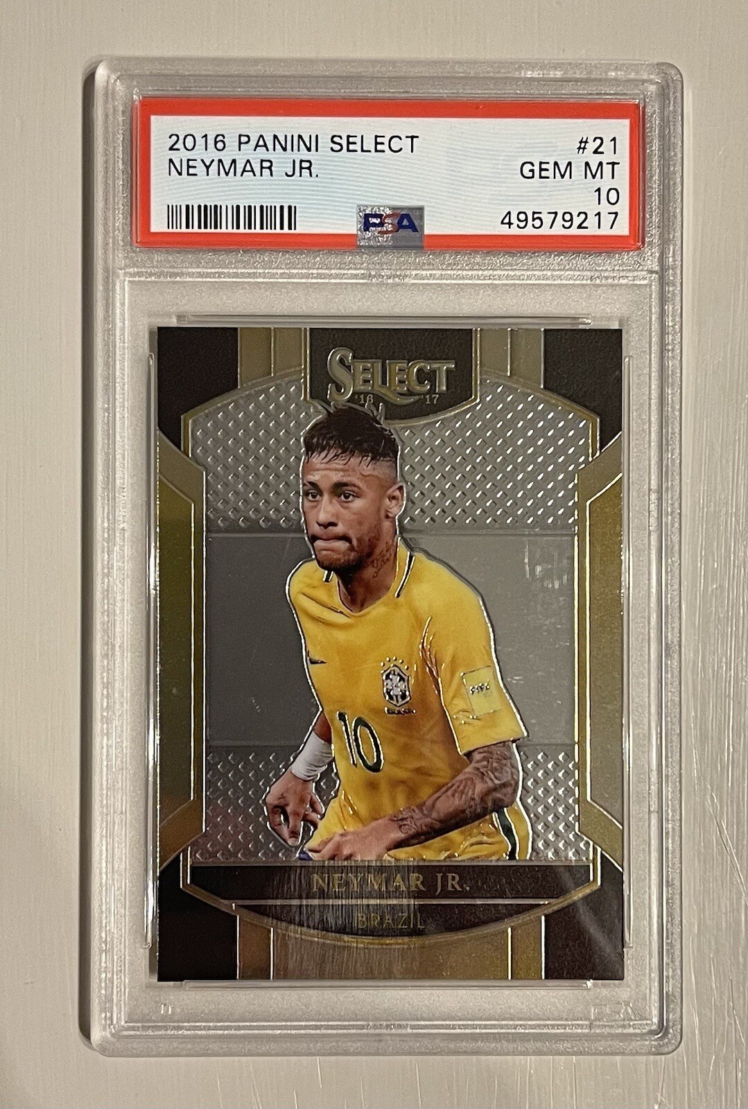 2016 Panini Select Neymar Jr. #21 PSA 10 GEM MINT