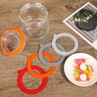 <!--F#f_0-->12/24Pcs Silicone Replacement Gasket Leak-proof Jar Lids Rubber Seals Rings<!--F/-->