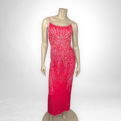 adrianna papell pink sequin dress Adrianna Papell Platinum 40461