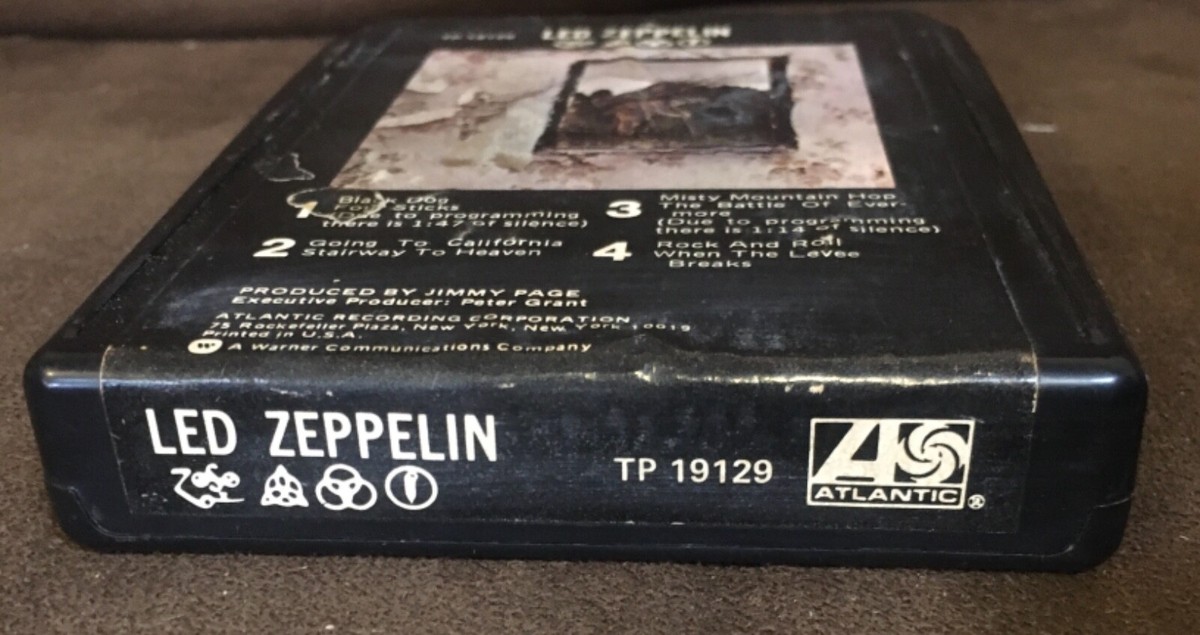 LED ZEPPELIN IV (Zoso) 8-Track Tape - Original Atlantic TP