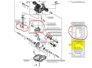 Details about New Genuine OEM Tuff Torq Transmission Center Section Repair  Kit 1A646099601 K46