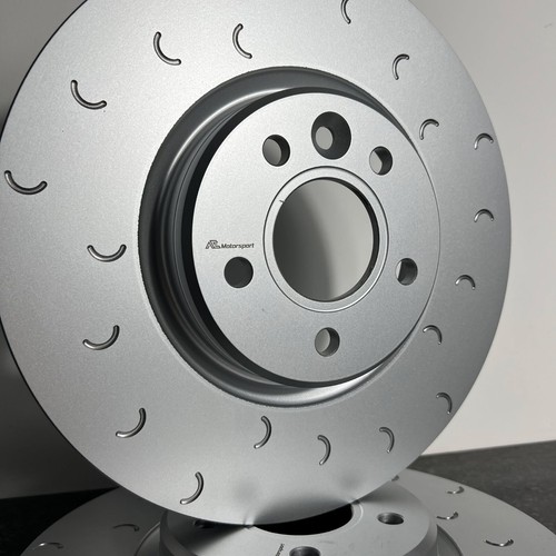 VW Golf MK7 R FRONT C Hook Grooved Brake Discs Pair 340mm - Picture 4 of 7