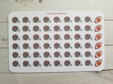 54 Football Helmet Planner Stickers- Perfect For Any Planner, Calendar, Journal
