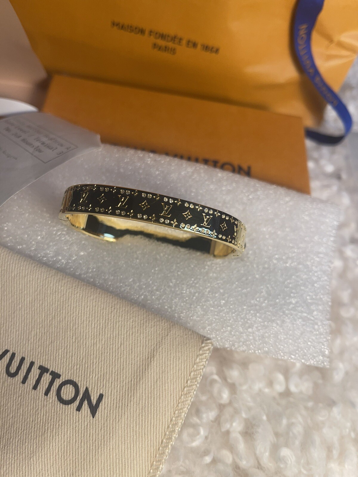 louis-vuitton-nanogram-strass-bracelet-brand-new-in-box-with-receipt