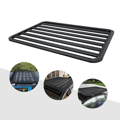 63''x43'' Platform Flat Roof Rack Cargo Luggage Carrier Aluminum For Most SUVs New