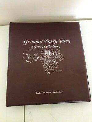Disney Grimm's Fairy Tales Panel Collection Postal Stamp Book 5 Stories Stamps