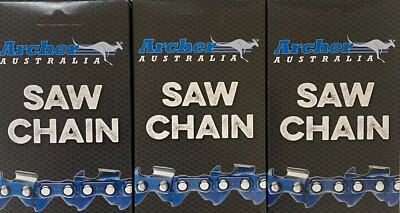3 Pack 12'' Archer Saw Chain 3/8LP-050-44DL replaces Stihl 63PMM44 91VXL044G