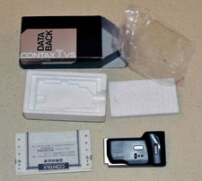Contax TVS data back, metal hood, and cap