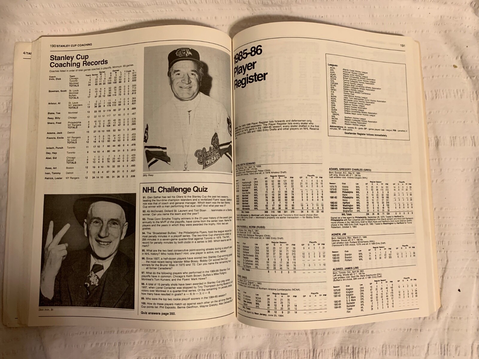 198586 NHL Official Guide and Record Book Wayne Gretzky and Coffey on