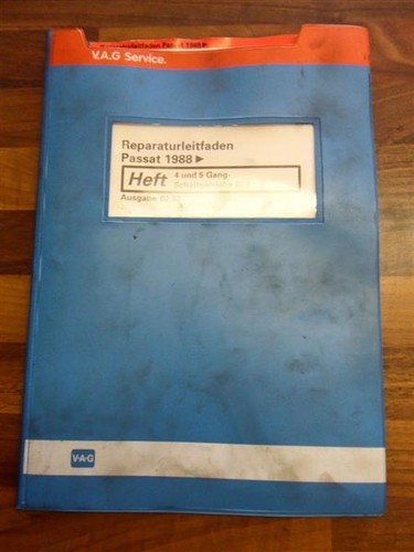 VW Reparaturleitfaden Passat 1988 4 und 5-Gang Schaltgetriebe 02A