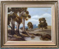 Heather Brooks Country Scene Framed Oil Painting
