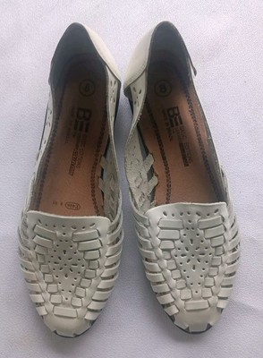 Basic Editions Haisa Loafer White Leather Slip-On Loafer Size 8             /205