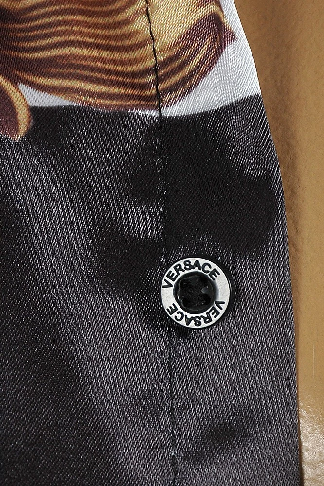 Versace Camicia Uomo Vestito Manica Lunga Taglia XL