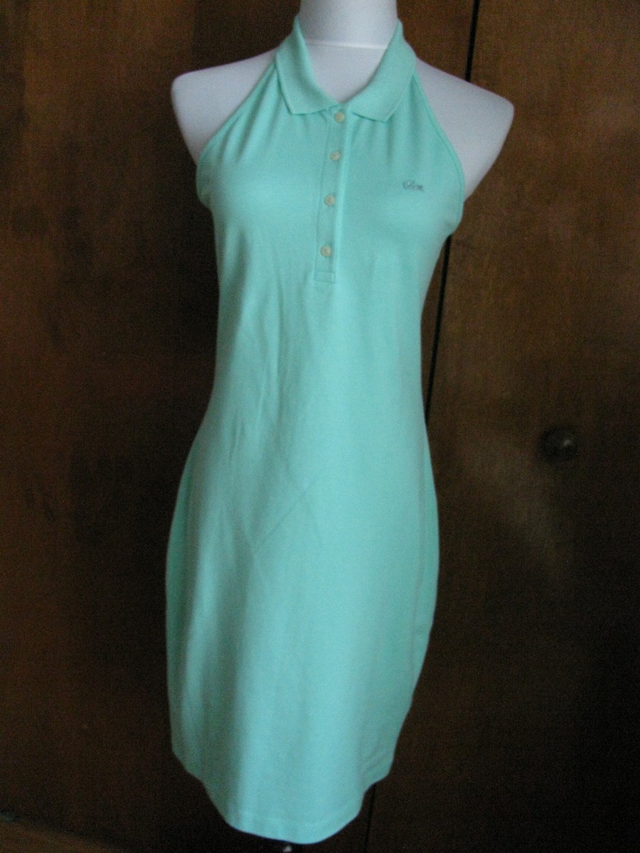 Lacoste women's green cotton halter dress New | eBay Lacoste women's green cotton halter dress New | eBay
