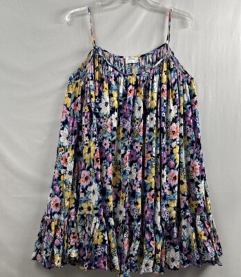 Cute Storia Multicolor Floral Ruffled Flowy Dress Women's Size Small | eBay