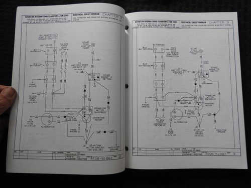 INTERNATIONAL NAVISTAR 9800 TRUCK ELECTRICAL TROUBLESHOOTING DIAGRAMS MANUAL SET - Picture 12 of 13