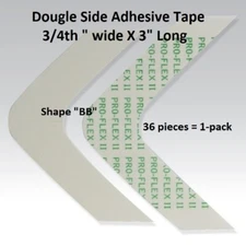 WALKER TAPE Pro Flex Adhesive Tape Shape BB 36 Pcs STRONG HOLD