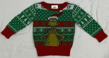 Dr. Seuss The Grinch Who Stole Christmas Sweater Size 3-6 Months NWOT