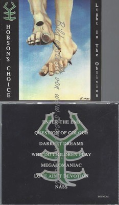 CD--HOBSONS CHOICE--LIGHT IN THE OBIVION--MEGARARR--