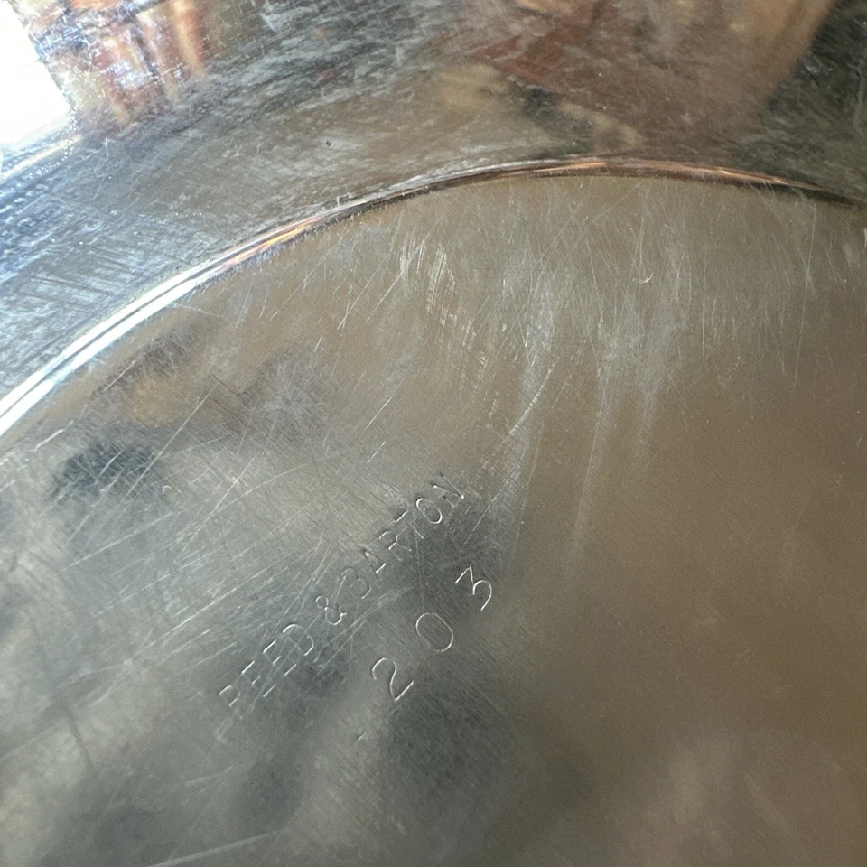 Bandejas de placas de prata Reed & Barton 10,5" rústicas 1209&1203 - Imagem 4 de 4