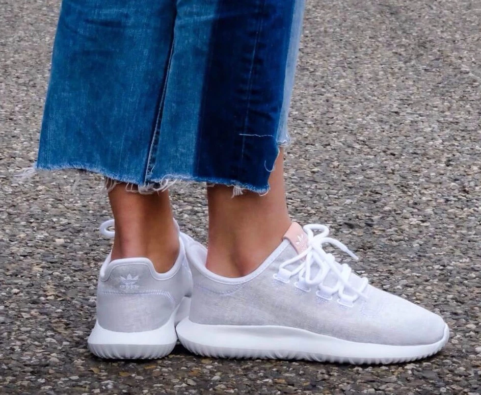Adidas tubular shadow top running white shoes