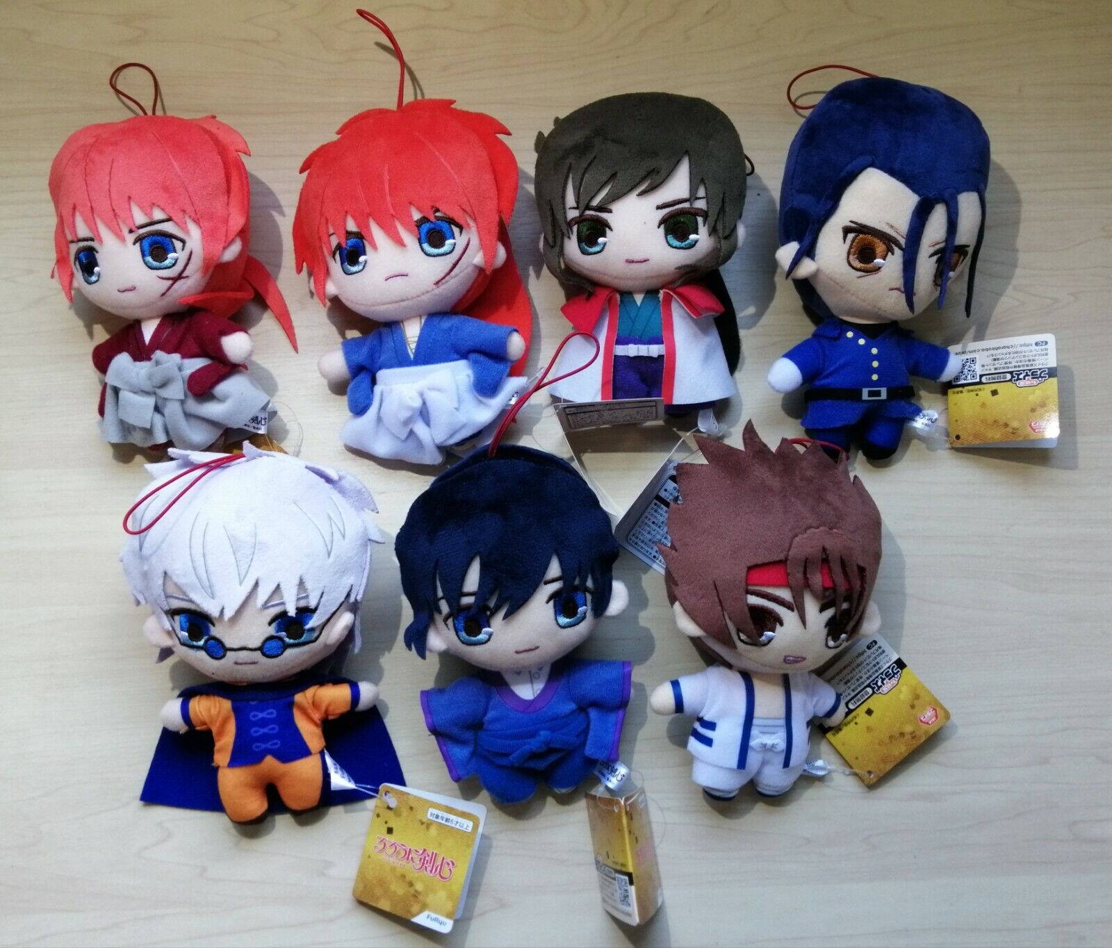 Rurouni Kenshin: Meiji Kenkaku Romantan Plushie Kenshin Himura/Sanosuke  Sagara