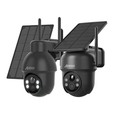 ANRAN 5MP Outdoor Solar Security Camera Wifi Battery Powered Wireless 360° View