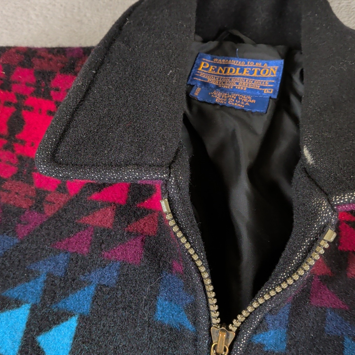 Pendleton Pilot Aztec Western Bomber Wool Zip Jac… - image 7